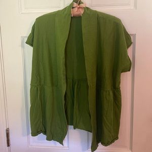 Eileen Fischer cashmere/cotton blend sweater shirt